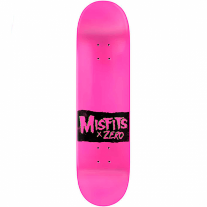 Zero x Misfits Die Die My Darling Pink Skateboard Deck 8.0"