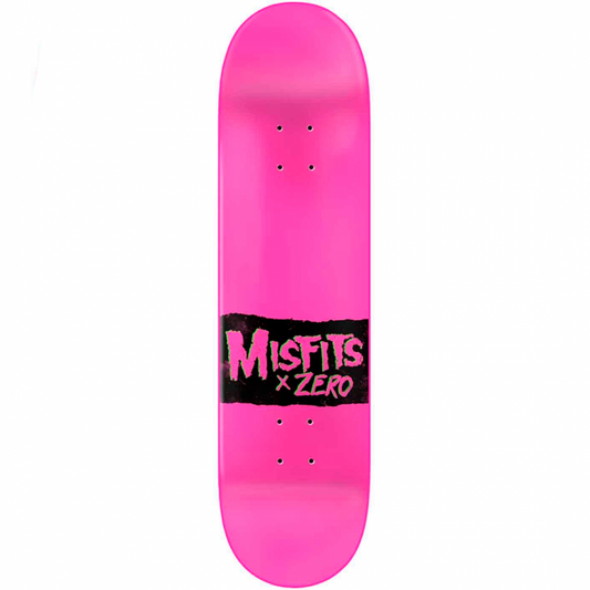 Zero x Misfits Die Die My Darling Pink Skateboard Deck 8.0"