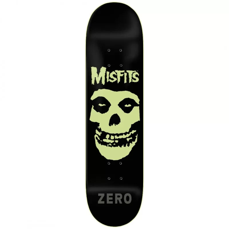 Zero x Misfits Fiend Skull GITD Skateboard Deck 8.25"