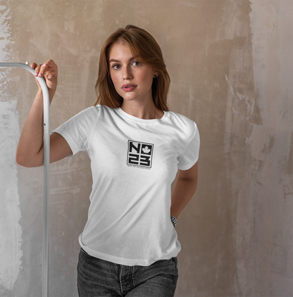 NO23 7Ply Maple Logo White T-Shirt