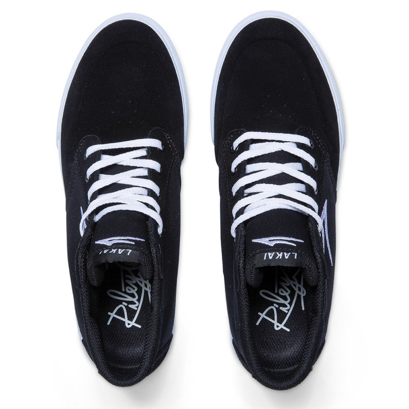 Lakai Riley 3 High Shoes - Black Suede
