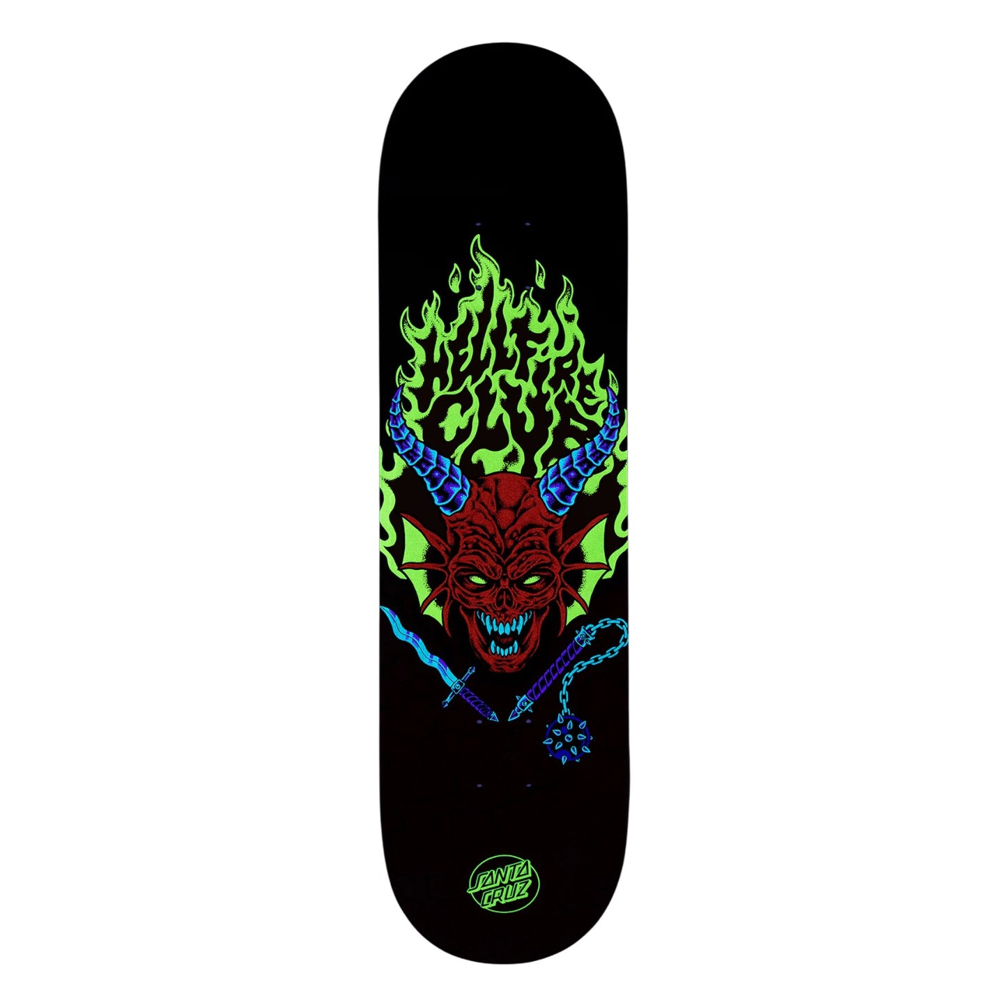 Santa Cruz Stranger Things Hellfire Club Skateboard Deck 8.25"