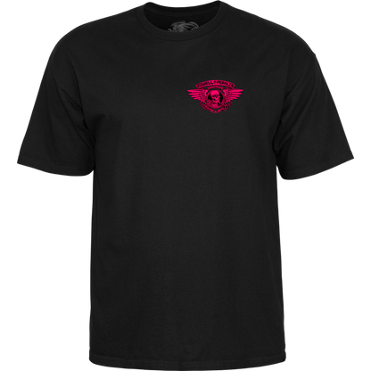 T-Shirt Powell Peralta Winged Ripper - Pink Blacklight