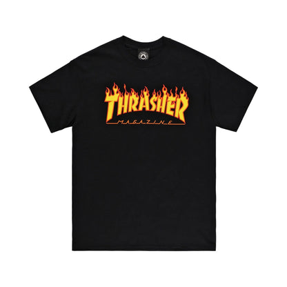 Thrasher Flame Logo T-Shirt - Black