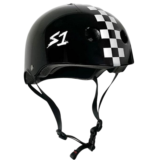 S-One V2 Lifer Black/Checkerboard CPSC Certified Helmet
