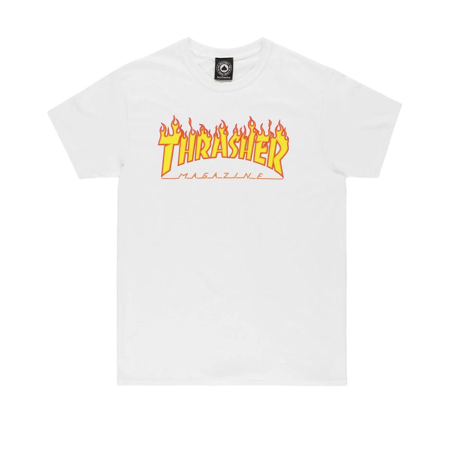 Thrasher Flame Logo T-Shirt - White