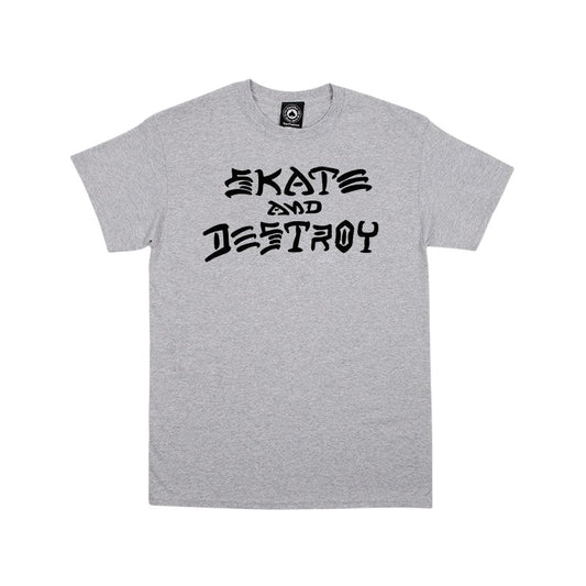 Thrasher Skate And Destroy T-Shirt - Gray