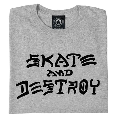 Thrasher Skate And Destroy T-Shirt - Gray
