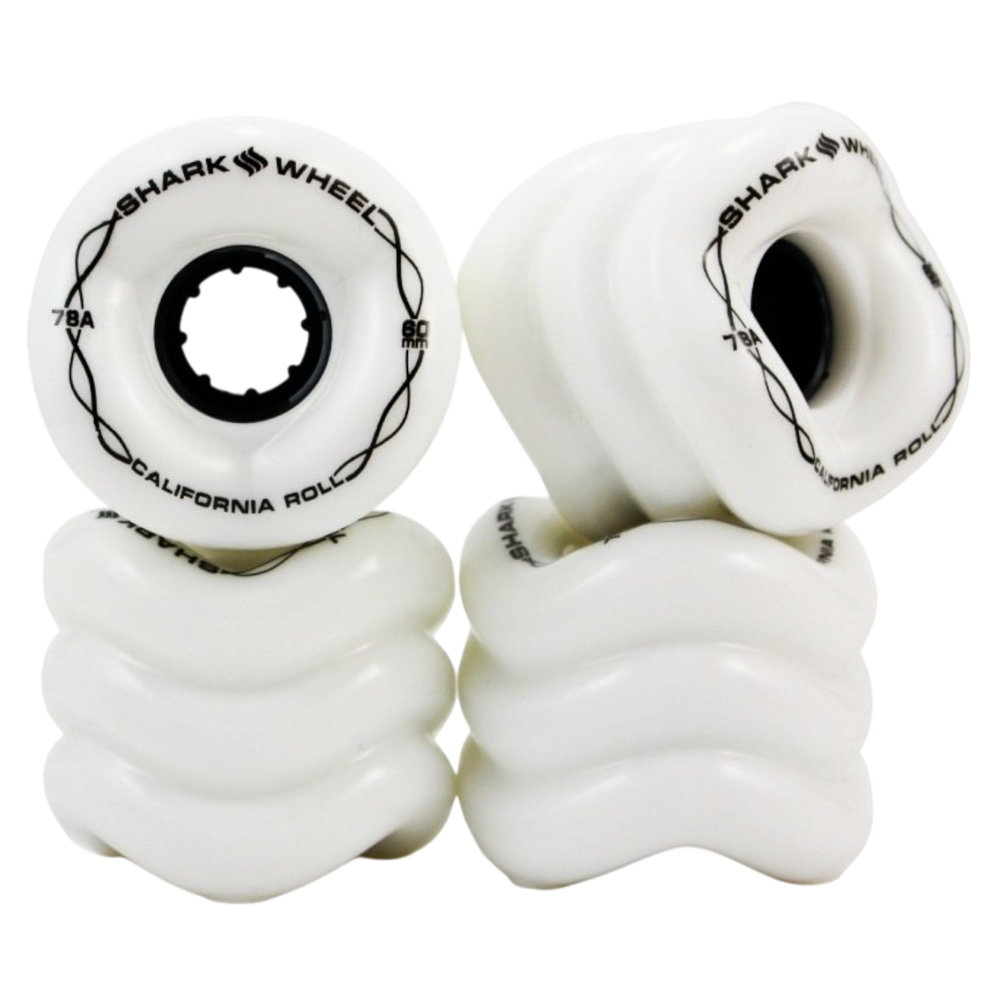 Shark Wheel California Roll White 60mm Wheels
