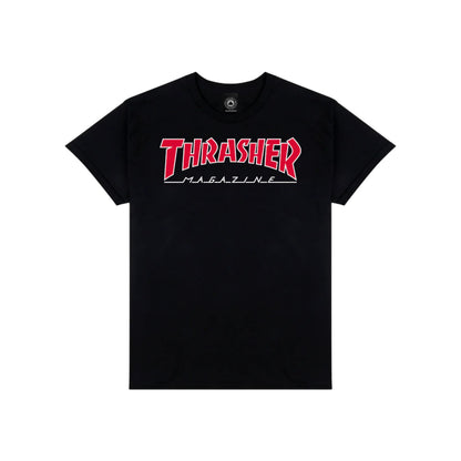 Thrasher Outlined T-shirt - Black