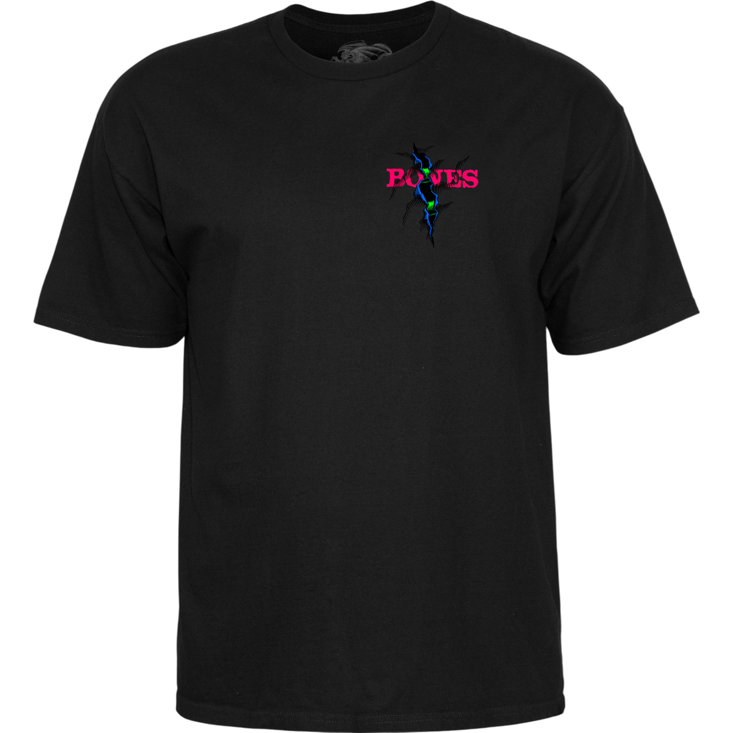 T-Shirt Powell Peralta Shred Blacklight - Black