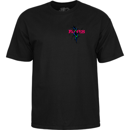 T-Shirt Powell Peralta Shred Blacklight - Black