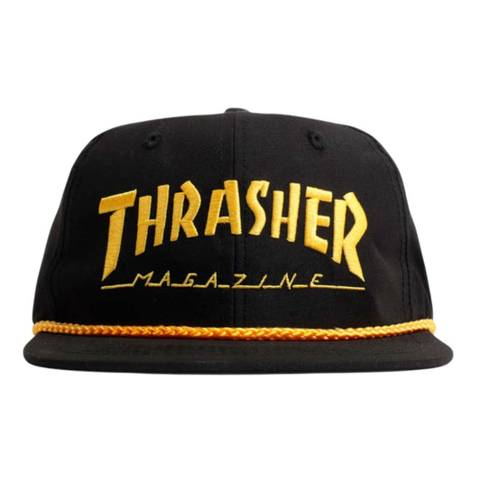 Thrasher Rope Cap - Black