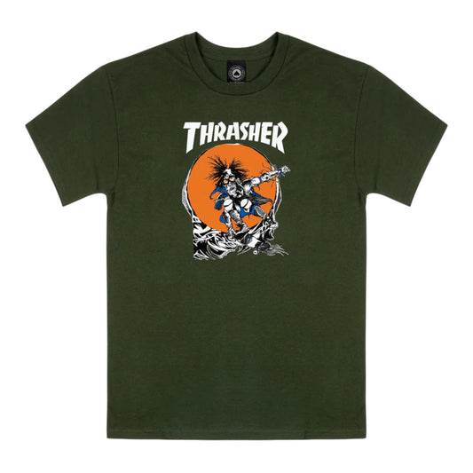 T-Shirt Thrasher Outlaw - Forest Green