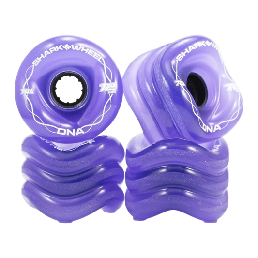 Shark Wheel DNA Clear Purple 72mm Wheels