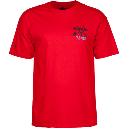 T-Shirt Powell Peralta Rat Bones - Red