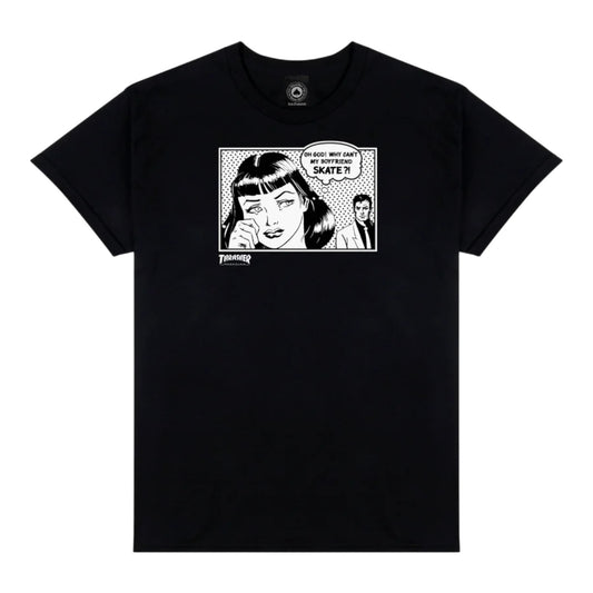 T-Shirt Thrasher Boyfriend - Black