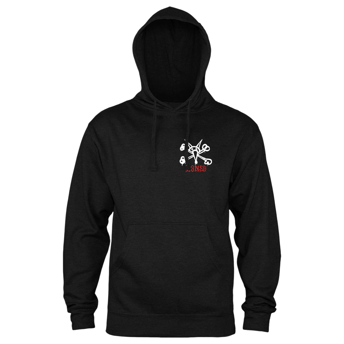 Powell Peralta Rat Bones Hoodie - Black and Red