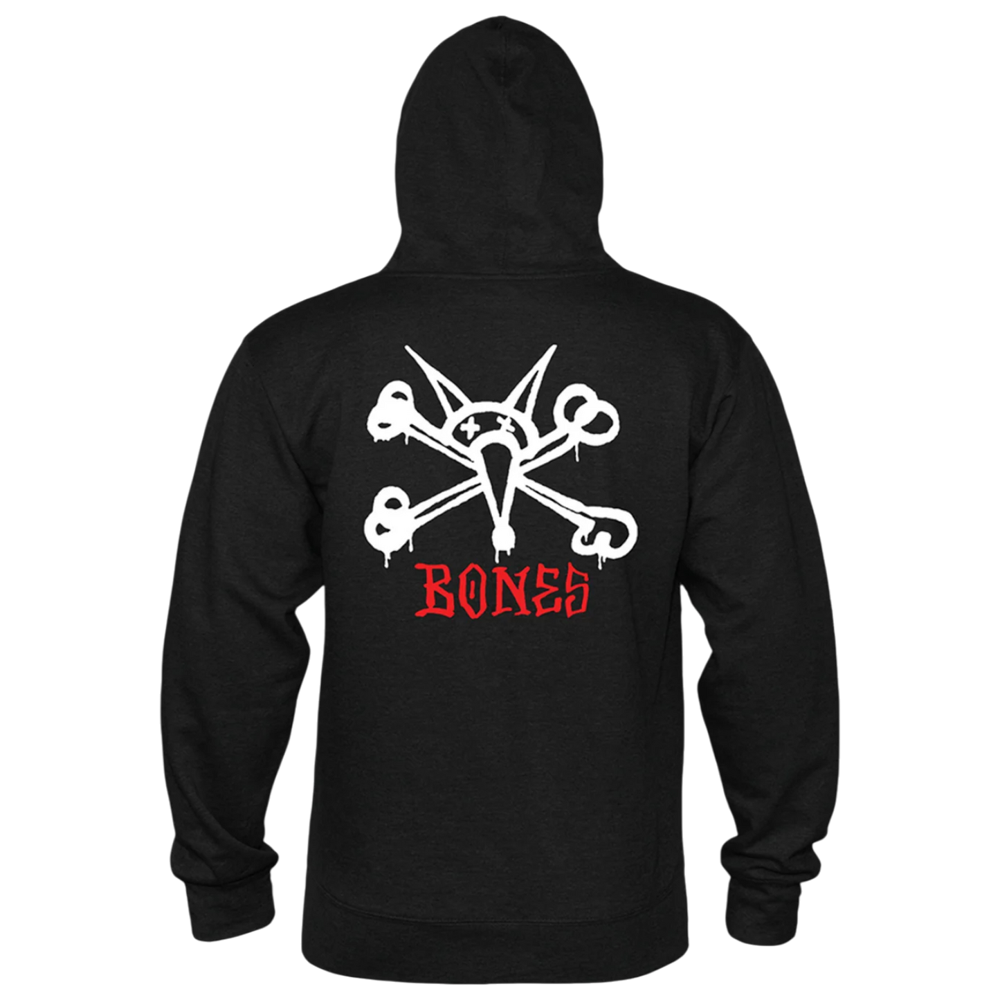 Powell Peralta Rat Bones Hoodie - Black and Red