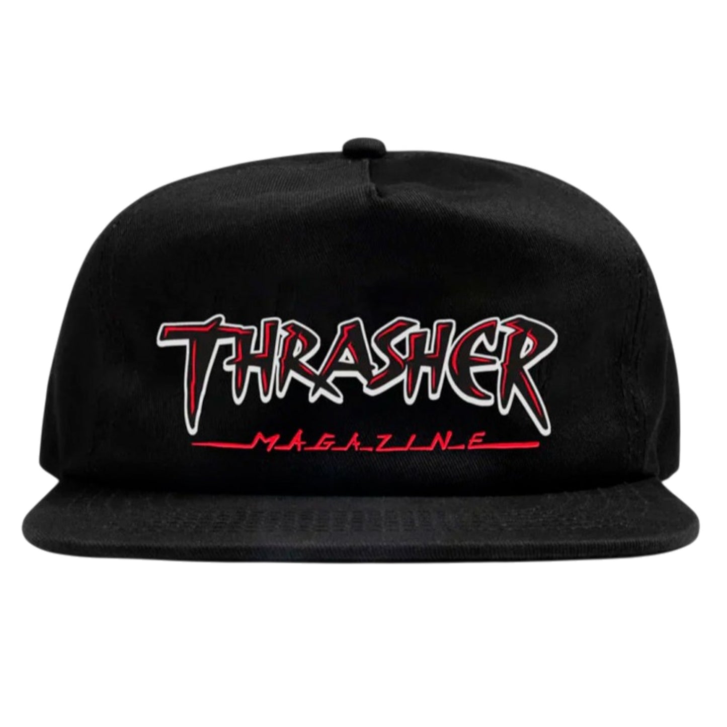Boné Thrasher Slash Snapback - Black