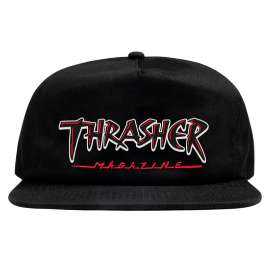 Boné Thrasher Slash Snapback - Black