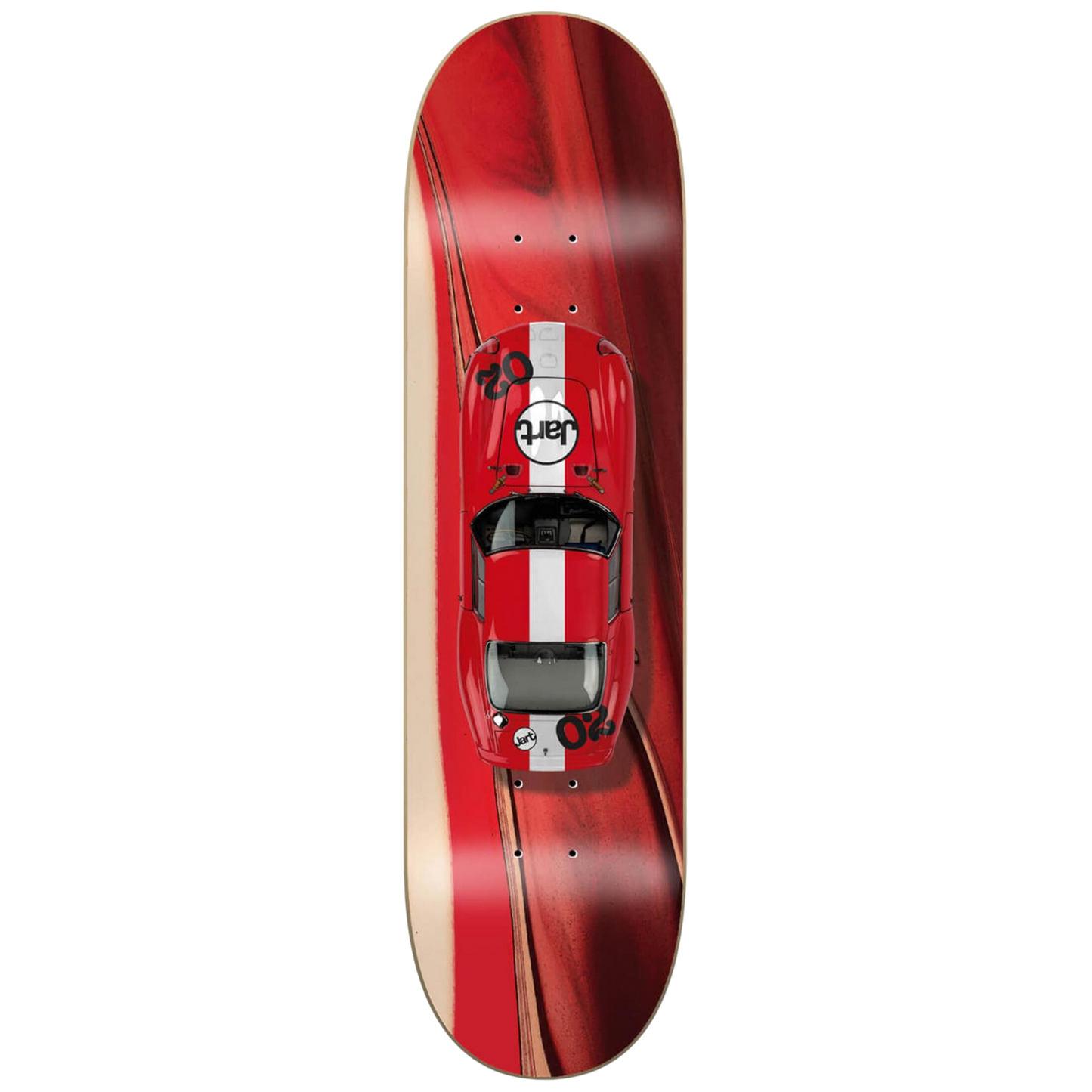 Jart Fuel Red Skateboard Deck 8.25"