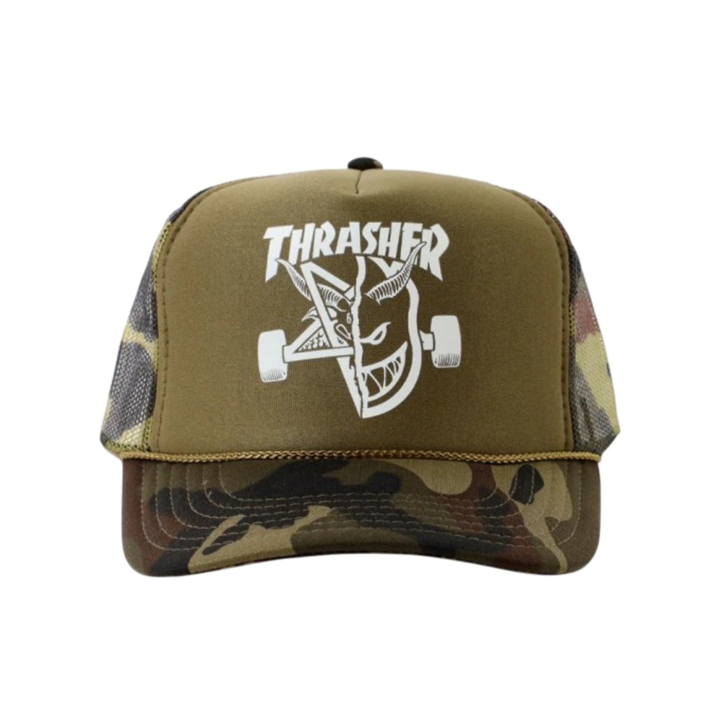 Boné Thrasher x Spitfire Thrash & Burn Trucker - Camo