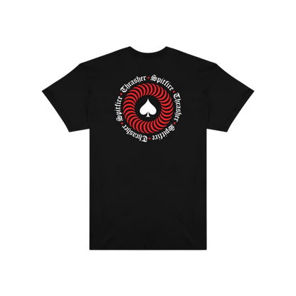 T-Shirt Thrasher x Spitfire End Oath - Black