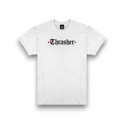 T-Shirt Thrasher x Spitfire End Oath - White