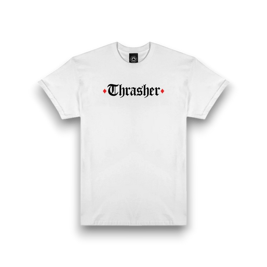 T-Shirt Thrasher x Spitfire End Oath - White