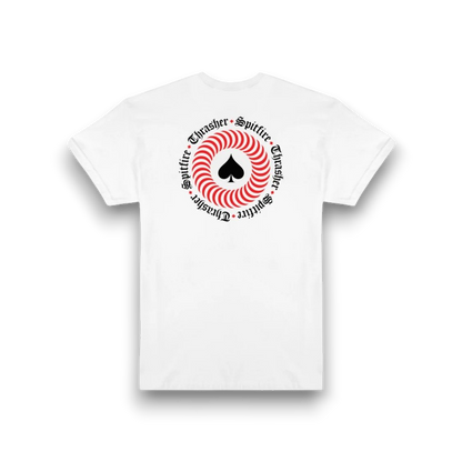 T-Shirt Thrasher x Spitfire End Oath - White