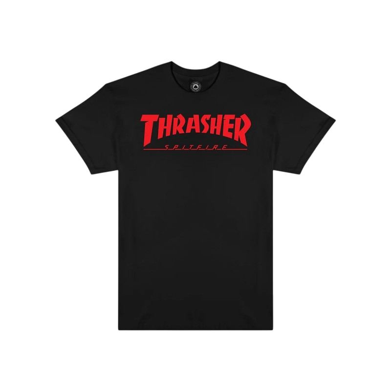 T-Shirt Thrasher x Spitfire Big Head Jake - Black