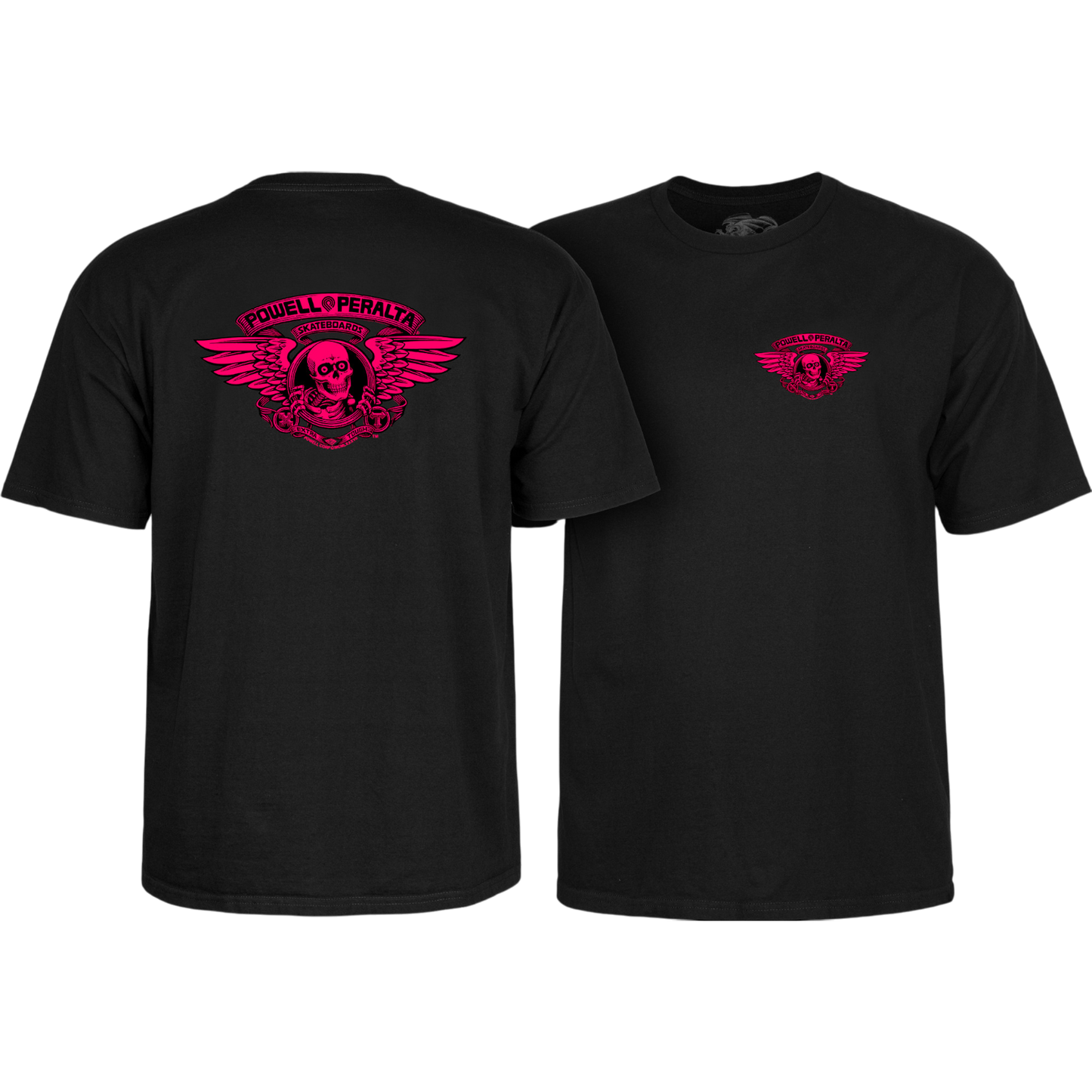 T-Shirt Powell Peralta Winged Ripper - Pink Blacklight