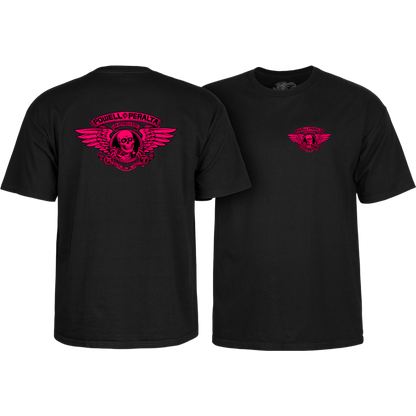 T-Shirt Powell Peralta Winged Ripper - Pink Blacklight