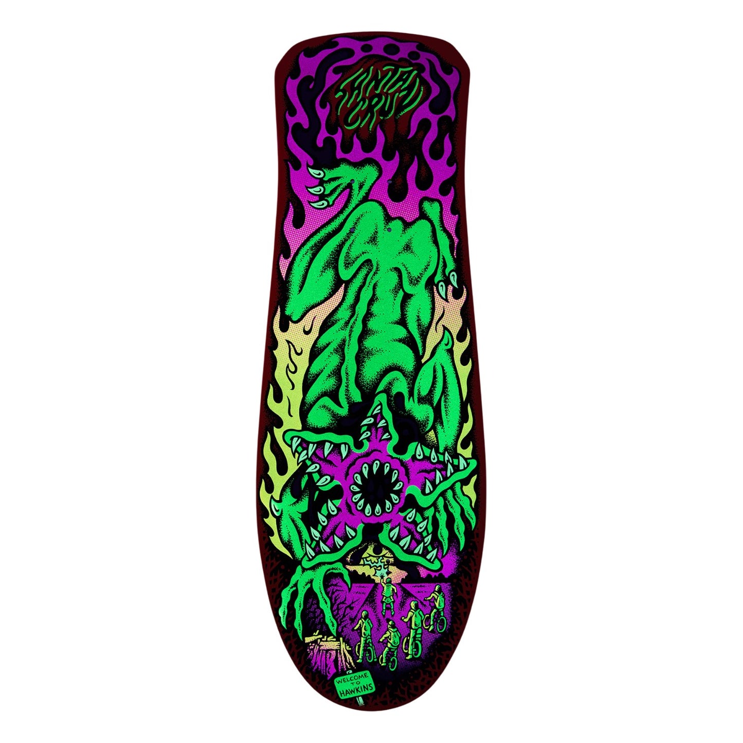 Santa Cruz Stranger Things Salba Demogorgon Skateboard Deck 10.3"