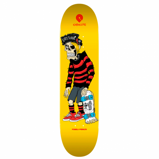 Powell Peralta Steve Caballero Urethane Yellow Skateboard Deck 9.0"
