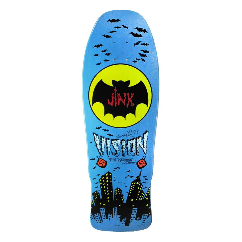 Vision Jinx Mini Modern Concave Old School Blue Skateboard Deck 10"