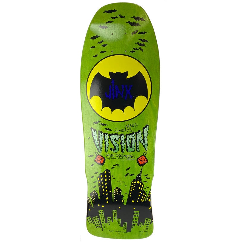 Vision Jinx Mini Modern Concave Old School Green Skateboard Deck 10"