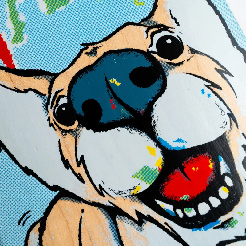 Waltz Crayon Corgi Freestyle Skateboard Deck 7.75"