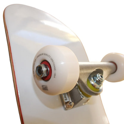 NO23 7Ply Maple Logo White Kids Complete Skateboard 7,25"