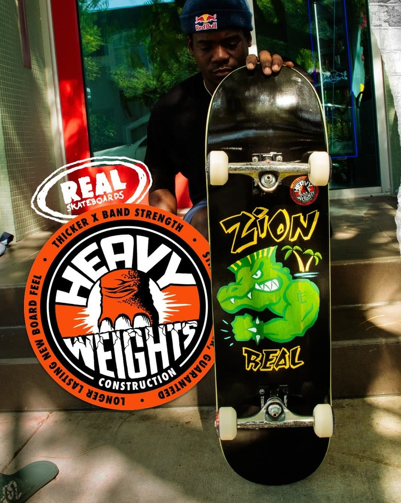 Real Zion Bad Gator Heavyweight Skateboard Deck 8.5"