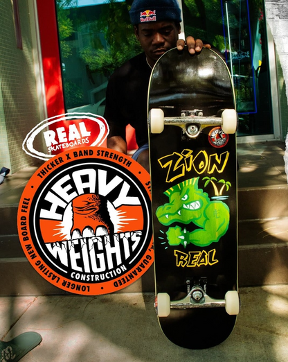 Real Zion Bad Gator Heavyweight Skateboard Deck 8.5"